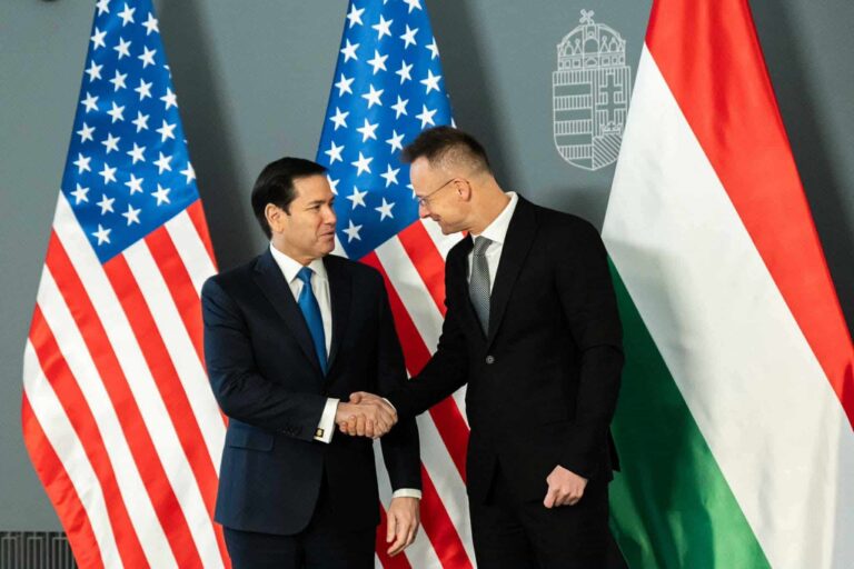 Szijjártó Péter a Karmelitában fogadta Marco Rubio amerikai külügyminisztert