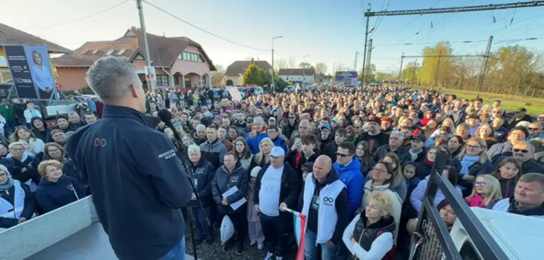 „Az ország sorsa akár 30 ezer szavazaton is múlhat” – Magyar Péter korai ráckevei beszéde felrázta a kampányt