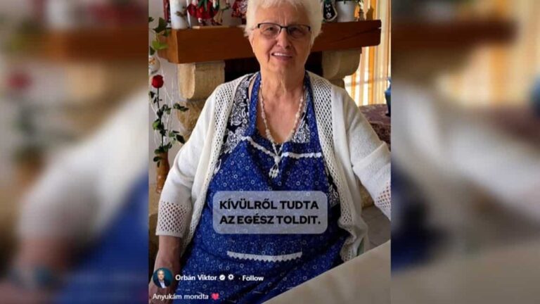 Orbán Viktor a kampány finisében bevetette édesanyját is